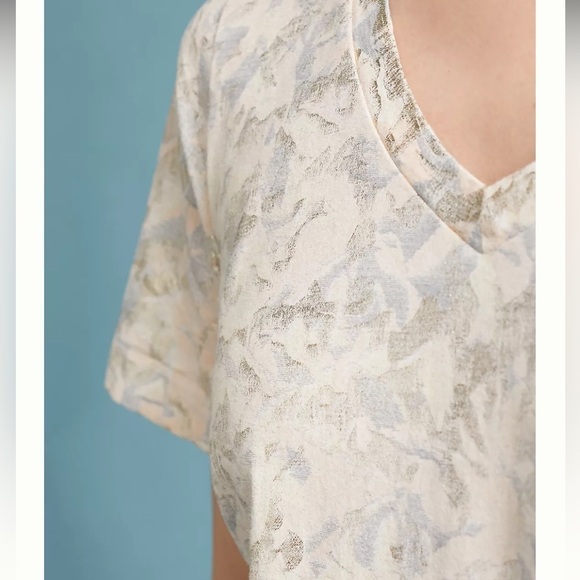 Anthropologie x Sol Angeles Foiled Floral Tee - Picture 7 of 12